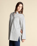 Camicia lunga in popeline