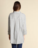 Camicia lunga in popeline