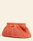 Clutch in rafia