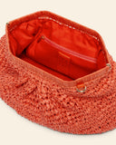 Clutch in rafia
