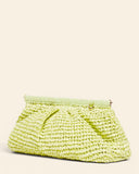 Clutch in rafia