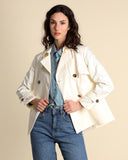 Double-breasted trench coat