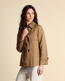 Double-breasted trench coat