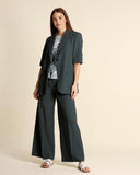 Pantaloni in viscosa e lino