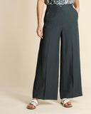 Pantaloni in viscosa e lino