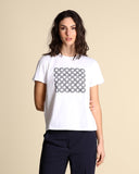 Baumwoll-T-Shirt mit Aufdruck