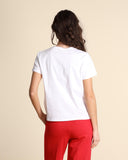 T shirt in cotone con stampa