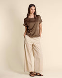 Blusa in twill