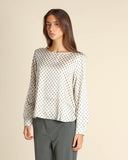 Blusa in twill stampato