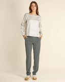 Blusa in twill stampato