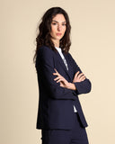 Jacke aus fließendem Stoff