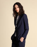 Jacke aus fließendem Stoff