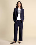 Trousers in flowing fabric