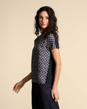 Blusa in bimateriale