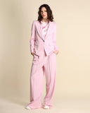 Viscose blend suit with lamé