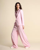 Tailleur in misto viscosa con lamè