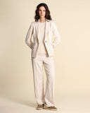 Viscose blend jacket with lamé