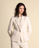 Viscose blend jacket with lamé