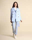 Double-breasted trench coat