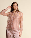 Camicia in pizzo chantilly