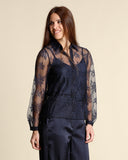 Camicia in pizzo chantilly