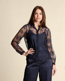 Camicia in pizzo chantilly