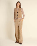 Gilet con pantalone in velluto a coste
