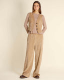 Gilet con pantalone in velluto a coste