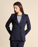 Giacca doppipetto in jersey