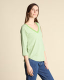 T shirt in jersey a righe