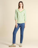 T shirt in jersey a righe