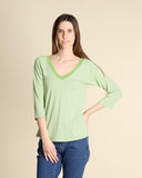 T shirt in jersey a righe