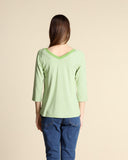 T shirt in jersey a righe