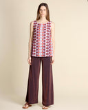 Top in jersey con lurex