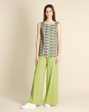 Top in jersey con lurex