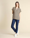 Camicia in viscosa a fantasia