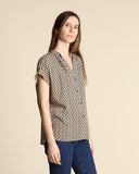 Camicia in viscosa a fantasia