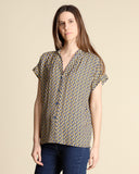 Camicia in viscosa a fantasia