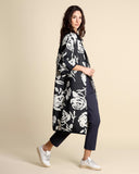 Maxi jacquard cardigan