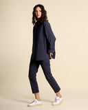 Slim poplin trousers