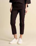 Pantaloni slim in popeline