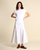 Long poplin skirt