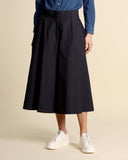 Poplin trousers skirt