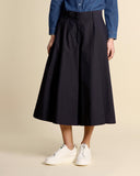 Poplin trousers skirt