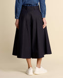 Poplin trousers skirt