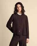 Viscose and linen jacket