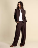 Viscose and linen jacket