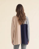 Maglia color block in lana