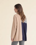 Maglia color block in lana