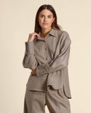 Camicia in misto cashmere